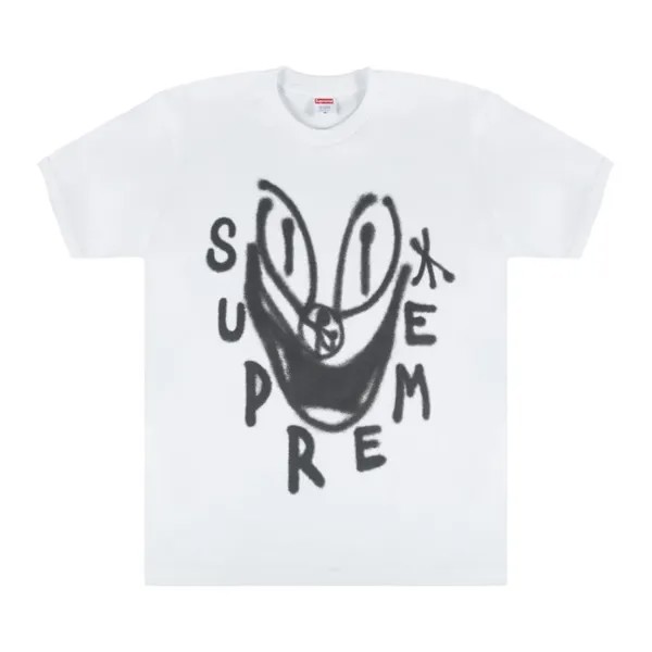 Футболка Supreme Smile T-Shirt 'White', белый