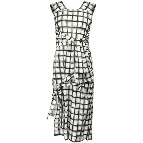 Сарафан Max Mara, хлопок, размер 42, мультиколор