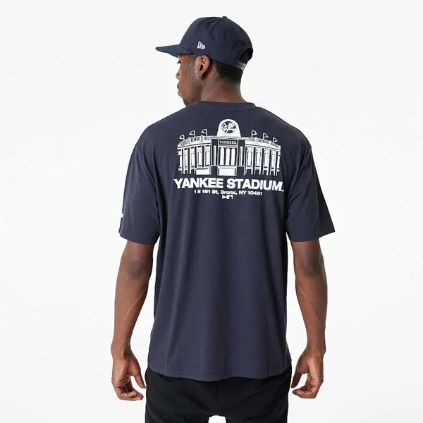 Футболка MLB NEW YORK YANKEES STADIUM OVERSIZED T-SHIRT New Era, цвет Navyblau