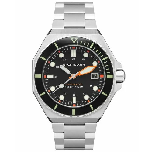 Наручные часы SPINNAKER SP-5081-FF, серебряный, черный