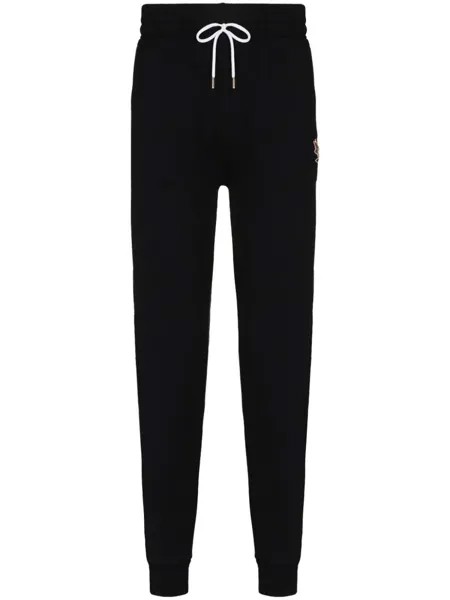 Maison Kitsuné зауженные спортивные брюки из коллаборации с Chillax Fox, черный