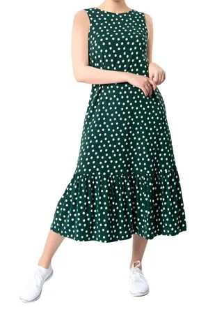 Платье-сарафан женское Hestollina OS-116-2/ зеленое 50