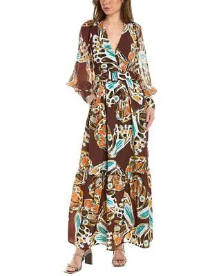 Платье макси Hutch Lera женское коричневое 12