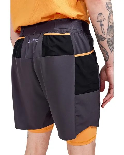 Шорты Craft Pro Trail 2-in-1 Shorts, цвет Slate/Desert