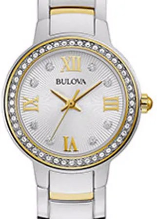 Японские наручные  женские часы Bulova 98L271. Коллекция Crystal Ladies