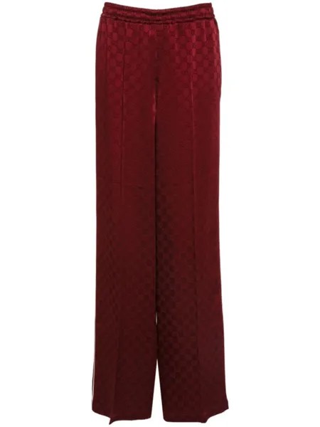 Gucci спортивные брюки с логотипом GG, красный
