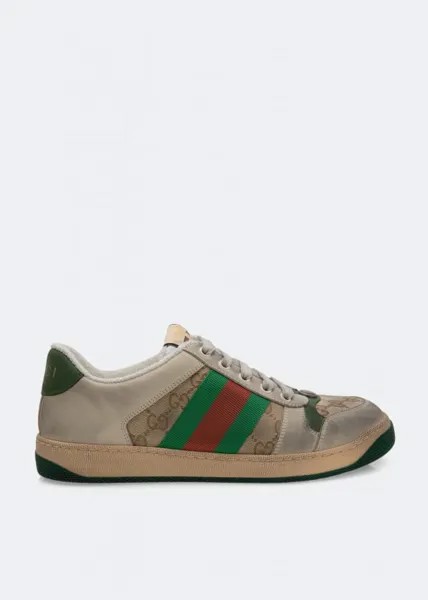 Кроссовки GUCCI Screener GG sneakers, разноцветный