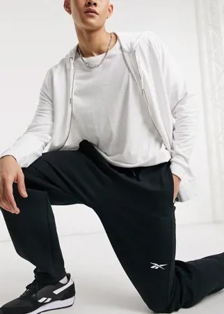 Черные суженные книзу джоггеры из супермягкой ткани со шнурком Reebok Techstyle DreamBlend-Черный цвет
