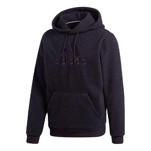 Толстовка Men's adidas Mh Wntr Bos H Embroidered Logo Solid Color Sports Fleece Black, мультиколор
