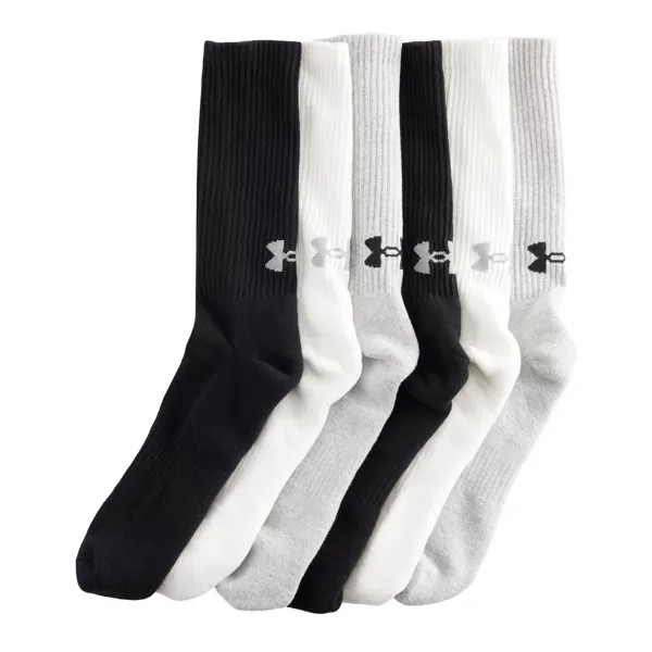 Мужские тренировочные хлопковые носки Under Armour, 6 пар