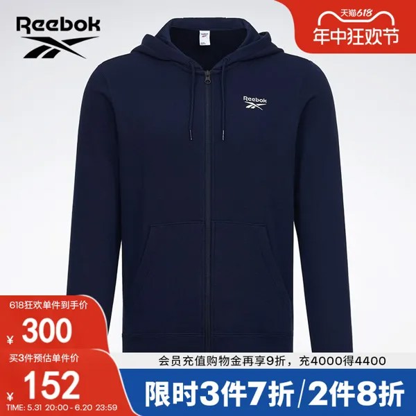 Куртка мужская Reebok классическая, темно-синий