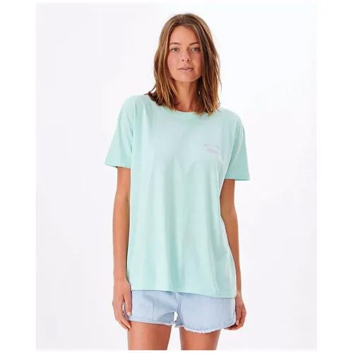 Футболка Rip Curl FADEOUT ICON TEE, цвет 1080 LIGHT BLUE, размер M