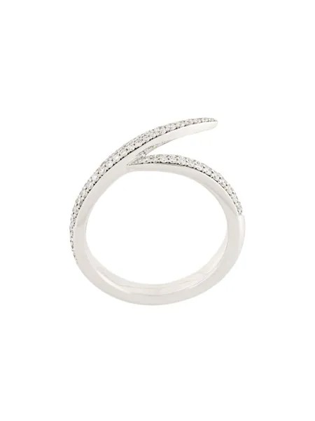 Shaun Leane кольцо Single Interlocking из белого золота с бриллиантами