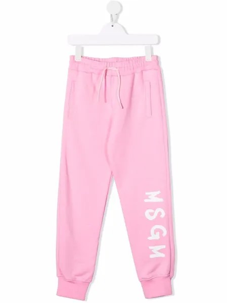 MSGM Kids спортивные брюки с логотипом