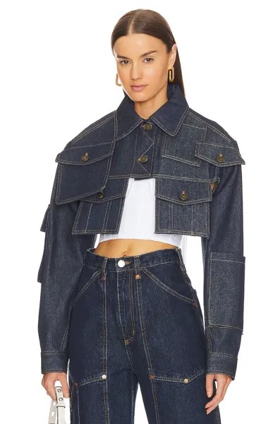 Куртка Monse Cropped Denim, индиго