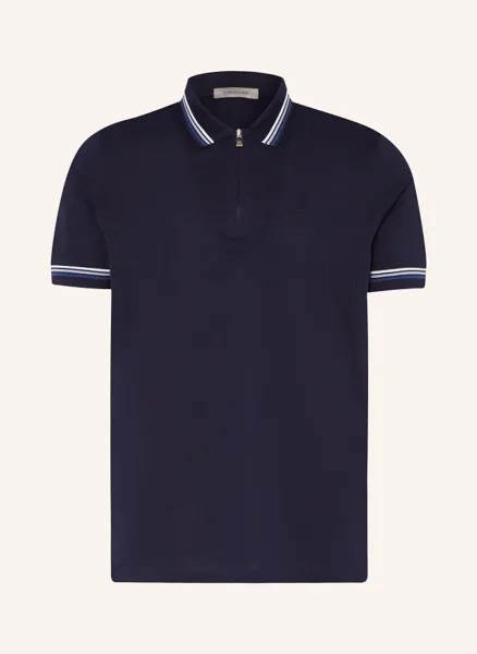 Рубашка-поло из пике Corneliani, синий