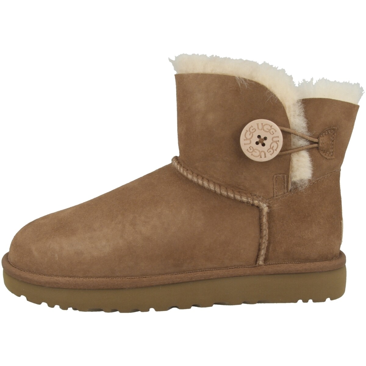Ботинки UGG Mini Bailey Button II, коричневый