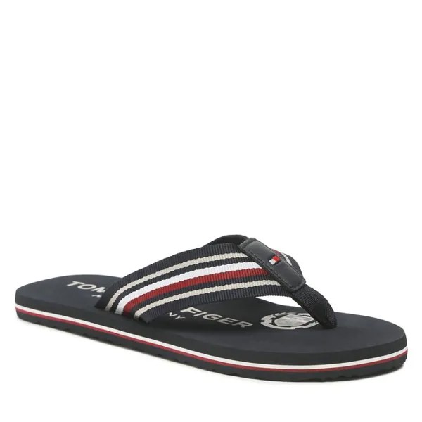 Шлепанцы Tommy Hilfiger CorporateStripes Beach, темно-синий