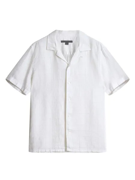 Рубашка Danny из смеси льна John Varvatos, белый