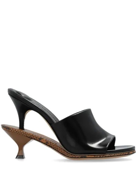 Jacquemus 110 мм мюли Le Doubles, черный