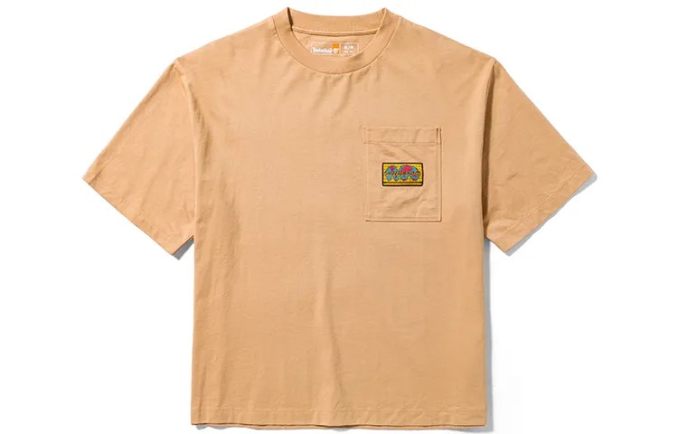 Футболка унисекс светло-пшеничного цвета Timberland, цвет Light wheat color