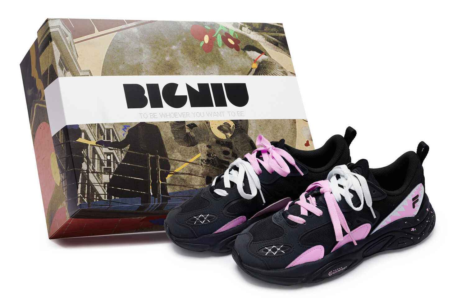 Кроссовки FILA Mars 2 Lifestyle Shoes Men Low-top Pink/white, черный