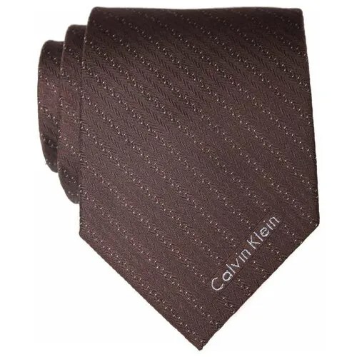 Коричневый мужской галстук Calvin Klein 10215