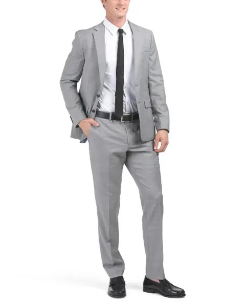 Вложенный костюм из смесовой шерсти Original Penguin, серый