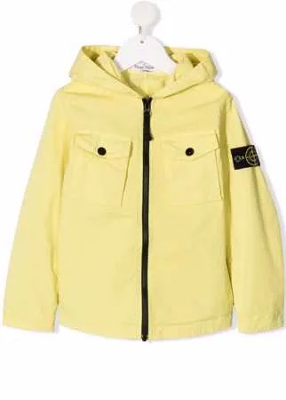 Stone Island Junior куртка на молнии с капюшоном