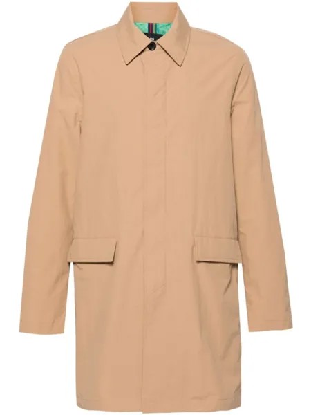 Плащ Tan Mac на молнии PS Paul Smith, бежевый