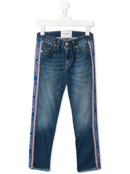 Alberta Ferretti Kids джинсы с логотипом