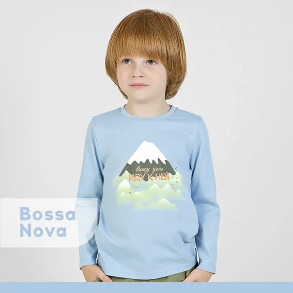 Bossa Nova Лонгслив для мальчиков с принтом 178МП-161-А