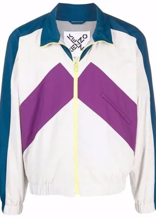 Kenzo спортивная куртка в стиле колор-блок