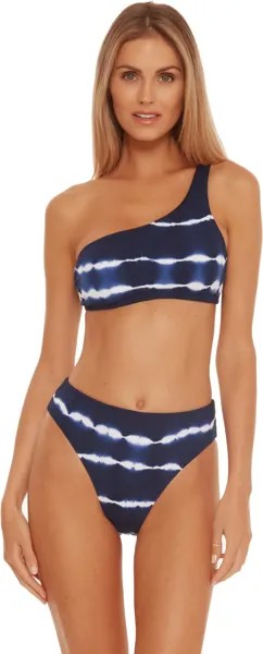 Купальный топ BECCA Iconic Lani Asymmetrical Top, цвет Marina