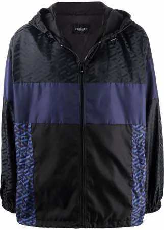 Versace спортивная куртка с логотипом и вставками