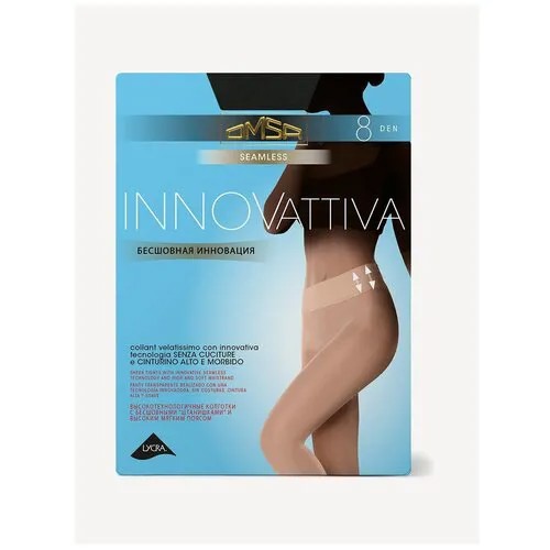 Колготки Omsa Innovattiva, 8 den, размер 2/S/2 (S), черный