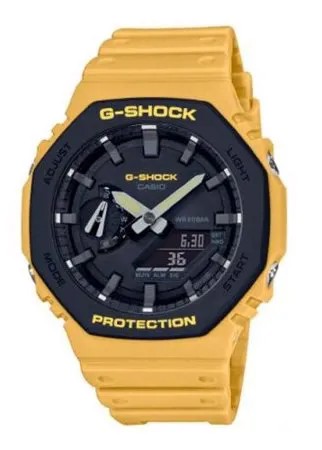 Наручные часы CASIO G-Shock GA-2110SU-9A, желтый, черный