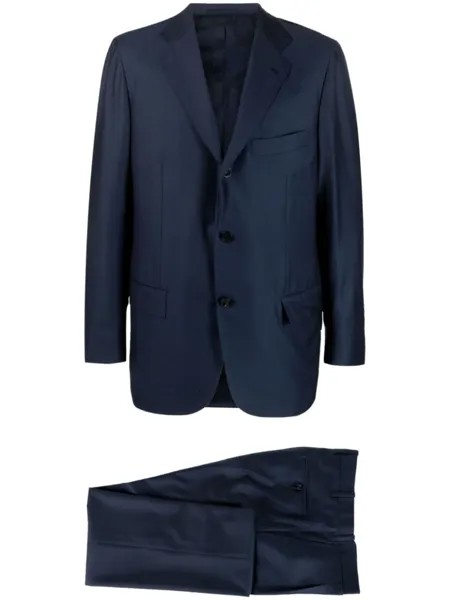 Kiton костюм-двойка, синий