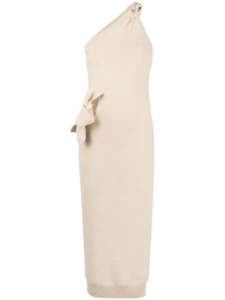 Jacquemus платье La Robe Maille Noued, нейтральный цвет