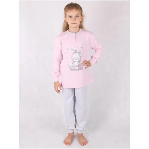 Пижама  GIOTTO, размер 10, розовый, серый