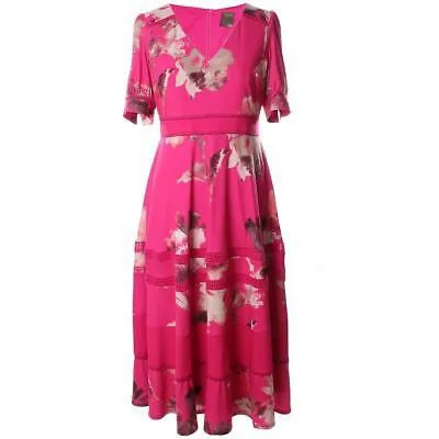 Женское розовое длинное летнее макси-платье Taylor с принтом 2 BHFO 9170