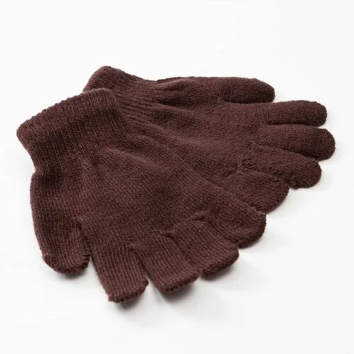 Перчатки Minaku, размер 15, коричневый