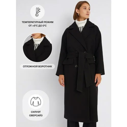 Пальто Zolla, размер L, черный