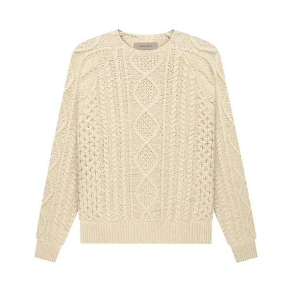 Джемпер Fear of God Essentials Cable Knit 'Eggshell', белый