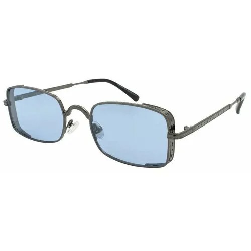 Солнцезащитные очки , серебряный, голубой