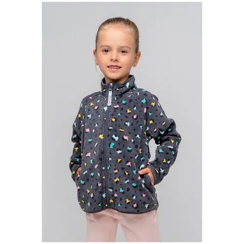 Флисовая куртка Crockid ФЛ 34011/н/50 ГР Черный 146