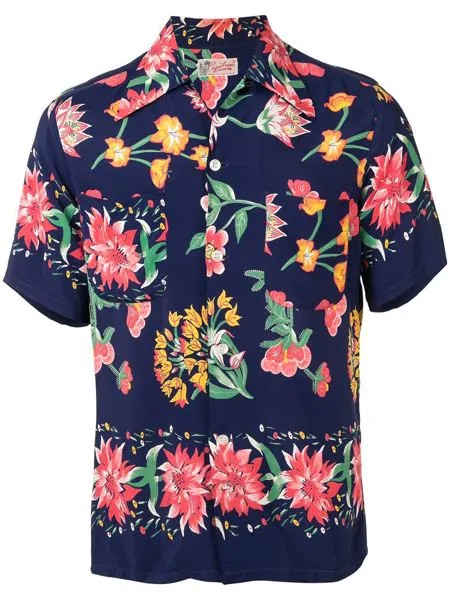 Fake Alpha Vintage 1950s floral print short-sleeved shirt
