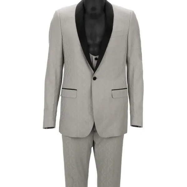 DOLCE - GABBANA MARTINI Шелковый костюм-тройка, куртка, жилет, брюки 48 38 M 12400
