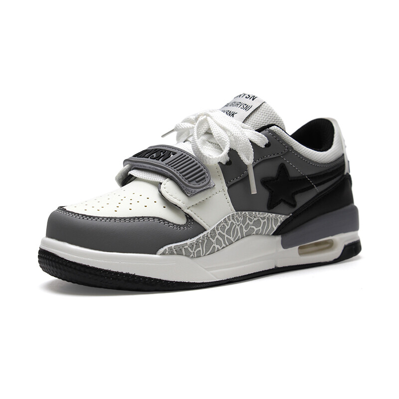 Кроссовки STUR YSN Skateboarding Shoes Unisex Low-top, белый/красный