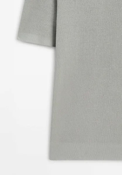 Поло Massimo Dutti, светло-серый